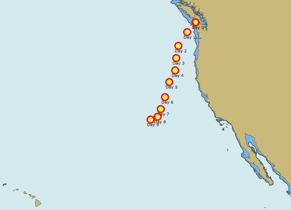 2016 Passage to Hawaii – Days 0-9