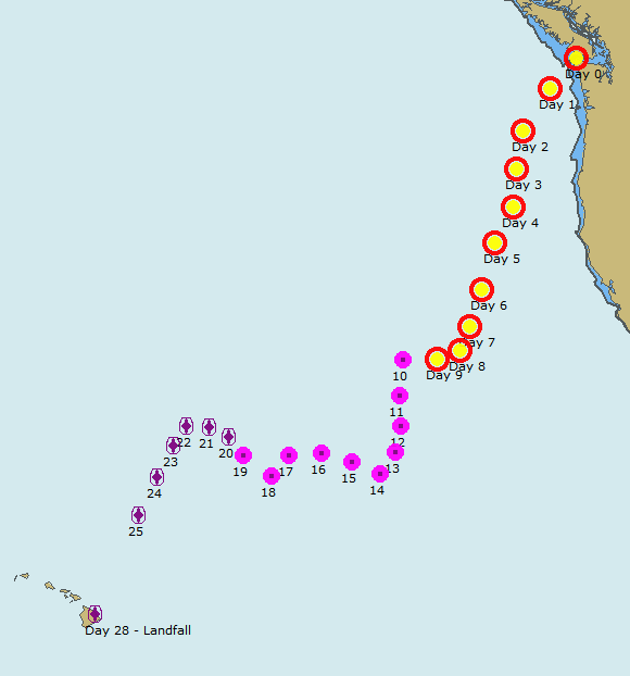 2016 Passage to Hawaii: Days 20-28